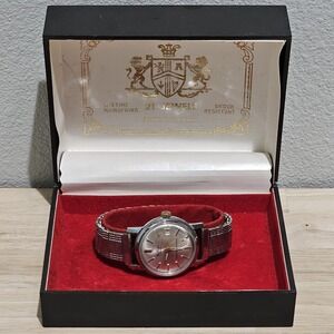 Vintage Working Rene Rochard 21 Jewel Diver Watch With Box